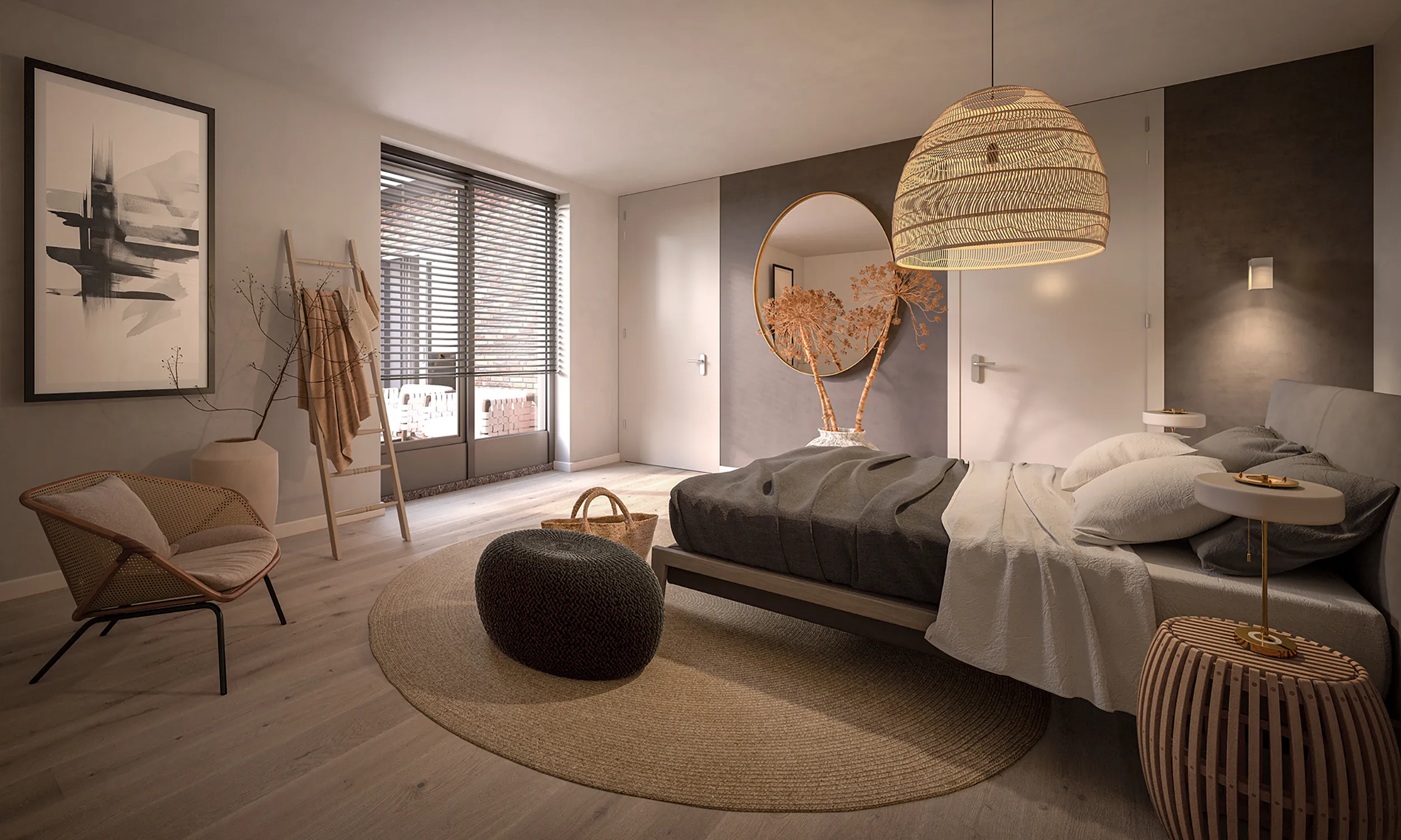Interieur Seniorenwoning Slaapkamer LR Backbone visuals and concepts-2500px